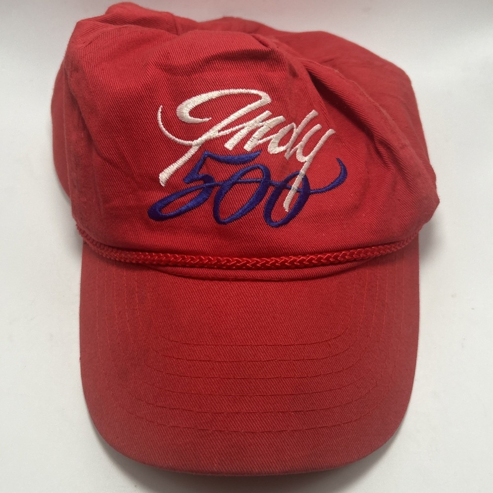 Vintage Indianapolis 500 Hat Red Indy 500 Indy Car
